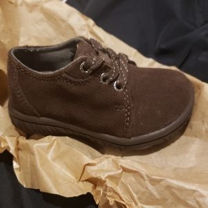 Brown baby shoes
